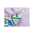 thumbnail image 4 of Christmas Joy Silver Frost Tone Crystal Rhinestone Lit Tree Ornament Pin Brooch, 4 of 5