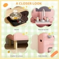 thumbnail image 5 of Arlopu Kids Pretend Play Kitchen Set, Ultimate Interactive Wooden Kitchen with Knob Sounds, Sink, Water Dispenser, 6 Pcs Cookware & Chalkboard for Ages 3+, 5 of 8