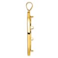thumbnail image 2 of 14k Yellow Gold D/C Wire Frame Prong Setting Coin Bezel Pendant Mounting - Fits 32.7mm, 2 of 4