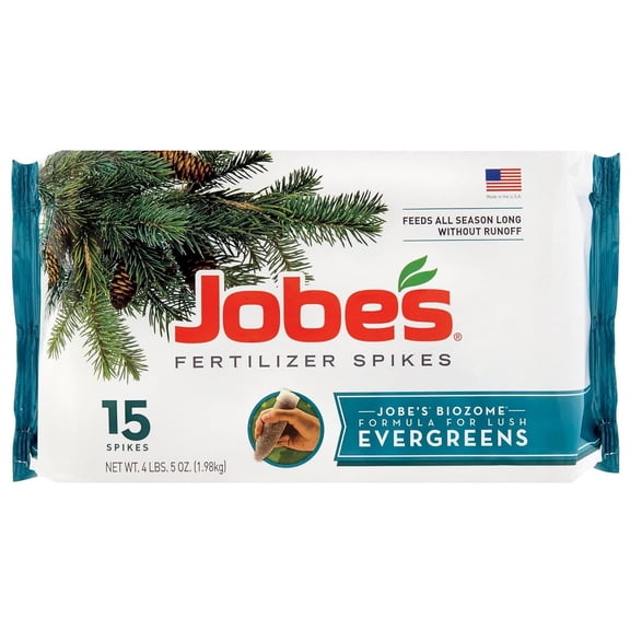 Jobes 01611 Evergreen Fertilizer Spikes 13-3-4 15 Pack