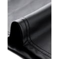 thumbnail image 5 of DARING DIVA Women's Black Straight Leather Pants High Waist with Pockets Small Black, 5 of 6