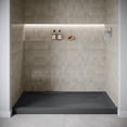 thumbnail image 2 of Streamline GB-2535-144-BL 60 in. x 36 in. Alcove Acrylic Shower Base in Glossy Black With Right Drain, Drain Included, 2 of 4