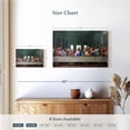 thumbnail image 4 of Elephant Stock The Last Supper Wall Art - Horizontal Canvas Wall Art - Living Room Wall Decor - Religion And Spirituality Canvas - Teal And Green Decor By Leonardo Da Vinci - 12" x 8", 4 of 8
