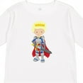thumbnail image 4 of Inktastic Prince, King, Knight, Sword, Crown, Blond Hair Boys Long Sleeve Toddler T-Shirt, 4 of 5