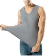 thumbnail image 2 of Diufon Men's Sleeveless Tank Top Casual Warm Workout Solid Color V Neck Undershirt Lightweight Athletic A-Shirts, 2 of 5
