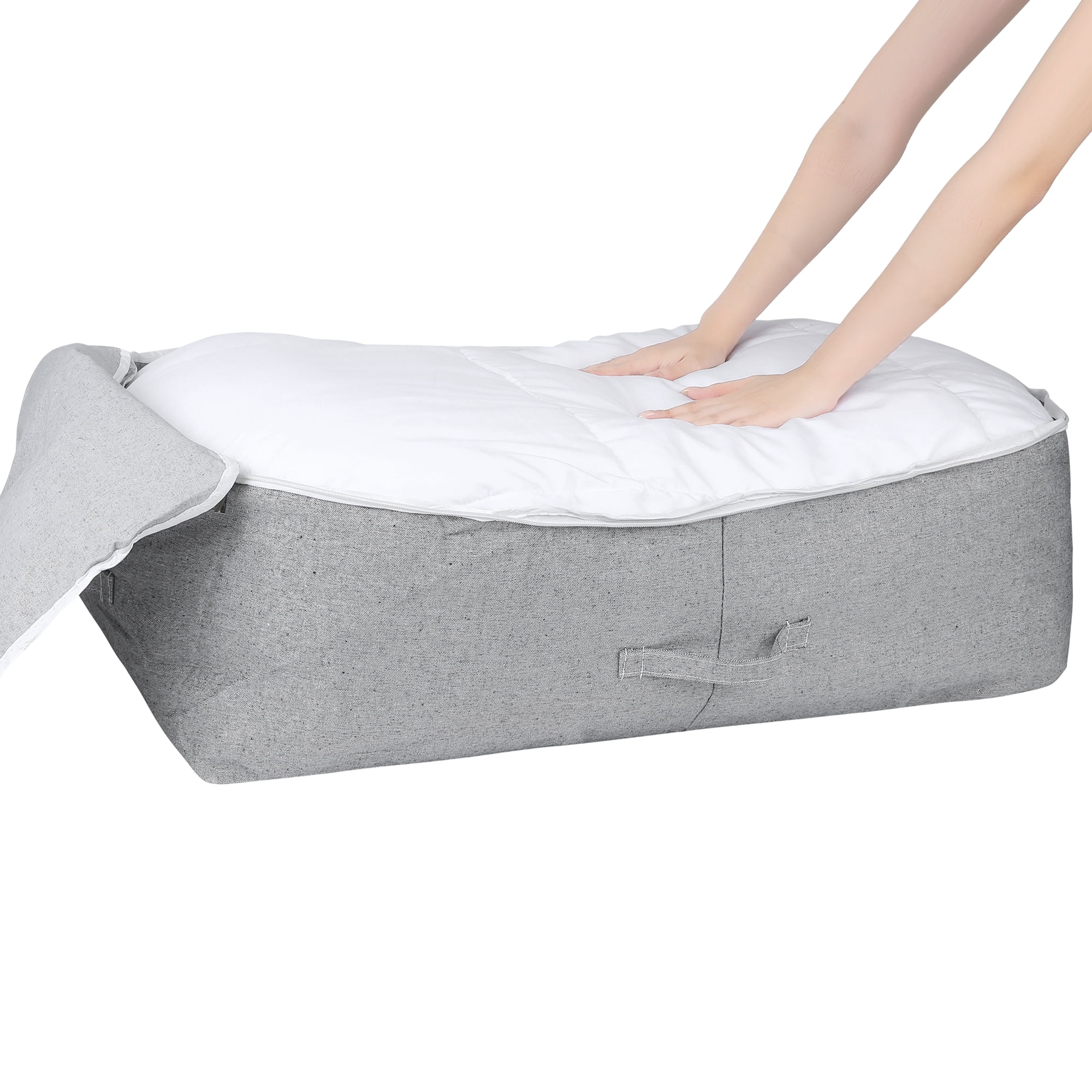 Unique Bargains 1 Pack Clothes Storage Bags Moving Bags Grey 31*19*10in