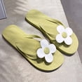 thumbnail image 2 of Xucatan Women's Flip Flops, Floral Embellished Thong Sandals, Round Toe Open Toe EVA Slippers, Versatile Summer Beach Pool Footwear Gift, 2 of 7