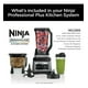 thumbnail image 2 of Ninja BN800, Procesador de Alimentos y Licuadora 3 en 1, 1200W, Auto-iQ, Vaso 700ml, Jarra 2.1L, Bowl 1.8L, Cuchillas de Acero Inoxidable, Ideal para Batidos, Salsas y Masas (Reacondicionado), 2 of 5