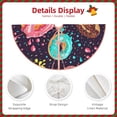 thumbnail image 3 of Fuzoiu Donuts1 Print Christmas Tree Skirt,Xmas Christmas Decorations,Xmas Tree Mat for Farmhouse Holiday New Years Home Party Decor Tree Rugs-30", 3 of 6