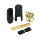 thumbnail image 2 of 6X Plastico Saxofon Boquilla con Metal Cap Hebilla Boquilla Parches Almohadillas Negro, 2 of 5