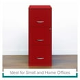 thumbnail image 3 of Space Solutions 3 Drawer Metal Vertical File Cabinet with Lock Lava Red, 3 of 11