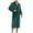 Green, variant on ZVNAΖH Men's Shawl Collar Fleece Bathrobe Long Spa Robe, Thickened Plush Robe Big and Tall Bathrobe, Winter Loungewear