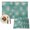 LightSeaGreen Yellow, variant on Teal Green Dandelion Placemats Set of 6, Pastoral Botanical Blossom Washable Wipeable Table Mats for Dining Tables, Indoor Outdoor Kitchen Place Mats for Holiday Party Table Decor