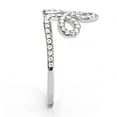 thumbnail image 5 of Rings for Women Silver 316L Stainless Steel DA141 - AAA Grade Cubic Zirconia in Clear, 5 of 6