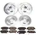 thumbnail image 3 of PowerStop Front and Rear Z23 Evolution Sport Carbon-Fiber Ceramic Brake Pad and Drilled & Slotted Rotor Kit Fits: HYUNDAI KIA Select Models K8010, 3 of 10
