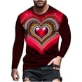 thumbnail image 1 of Camiseta de diario unisex para hombre Estampados gráficos en 3D Tops de manga larga Casual Bloue Pompotops oipoqjl5380, 1 of 9