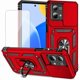 thumbnail image 1 of wonima11 for Moto G Stylus 2023 5G Case, Motorola G Stylus 5G 2023 with Tempered Glass Screen Protector and Slide Camera Cover, Magnetic Ring Car Mount Holder Cover for Motorola Moto G Stylus 2023 Red, 1 of 1