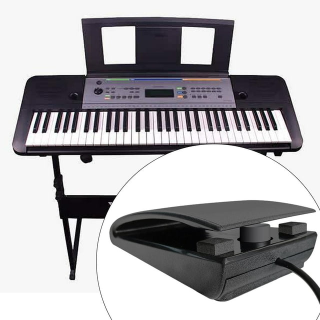 Pedal de Sostenimiento de Piano para Instrumentos Musicales Pedal de Sostenimiento de Piano Eléctrico Silencioso Pedal de Pie para Entrenamiento de Pi interfaz de 35 mm
