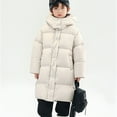 thumbnail image 2 of KAUOD Girls Waterproof Puffer Jackets Winter Padded Hooded Insulated down Coats Kids Long Quilted Outwear with Pockets, 2 of 9