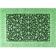 thumbnail image 1 of Ahgly Company Indoor Rectangle Persian Emerald Green Traditional Area Rugs, 8' x 12', 1 of 4