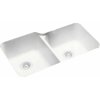 Swan US-3015-010 33" x 21.25" Swanstone Double-Basin Undermount Kitchen Sink, Available in Various Colors