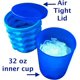 thumbnail image 3 of Cubo de silicona con tapa para hacer pepitas de hielo pequeñas para refrescos, cócteles, vino con hielo, bandejas de hielo cilíndricas para hacer hielo triturado, molde para hacer vasos de, 3 of 7