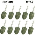 thumbnail image 1 of 10 Pcs 4-12mm conical Rubber Polishing Point Bit 3mm Shank Rotary Tools, 1 of 7