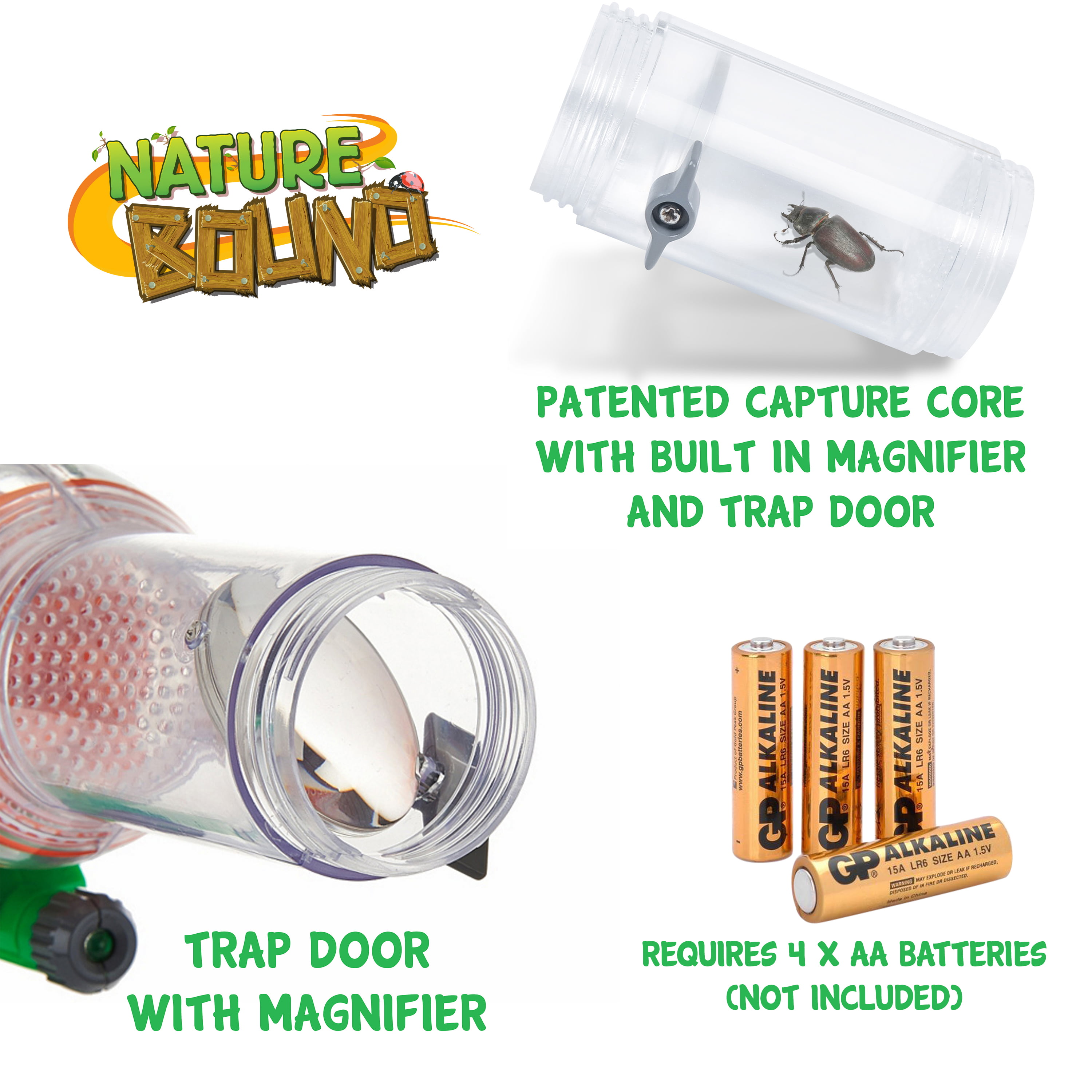 Eco-Friendly Bug Vacuum Catch and Release Indo... Nature Bound Bug Catcher Toy 