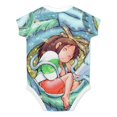 thumbnail image 2 of Spirited Away Baby Boy Girl Short Sleeve Rompers Bodysuit One Piece Jumpsuit Summer Outfit, 2 of 8