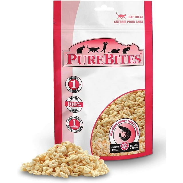 XINQIHANG Gâteries pour Chats, Crevettes, 0,53 Once