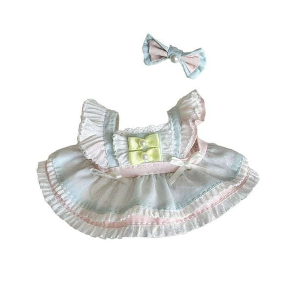Ropa para muñecas de 15 cm y 17 cm, accesorios para fotos, disfraces y muñecos de peluche. azul