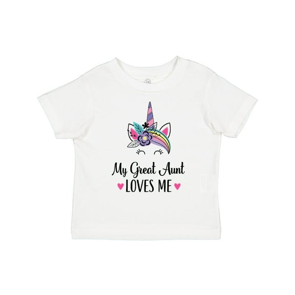 Inktastic My Great Aunt Loves Me Unicorn Niece Girls Toddler T-Shirt