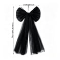 thumbnail image 4 of AHGQT Large Fluffy Tulle Topper Bow, 28.7x13.4Inch Christmas Tree Decoration Giant Red Bow, Giant Wreath Wall Decor with Long Streamers for Xmas Home Wedding Car Holiday Decor Supplies, 4 of 7