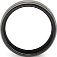 thumbnail image 2 of Black Ti Grooves and Textured Lines 7mm Band, 2 of 5