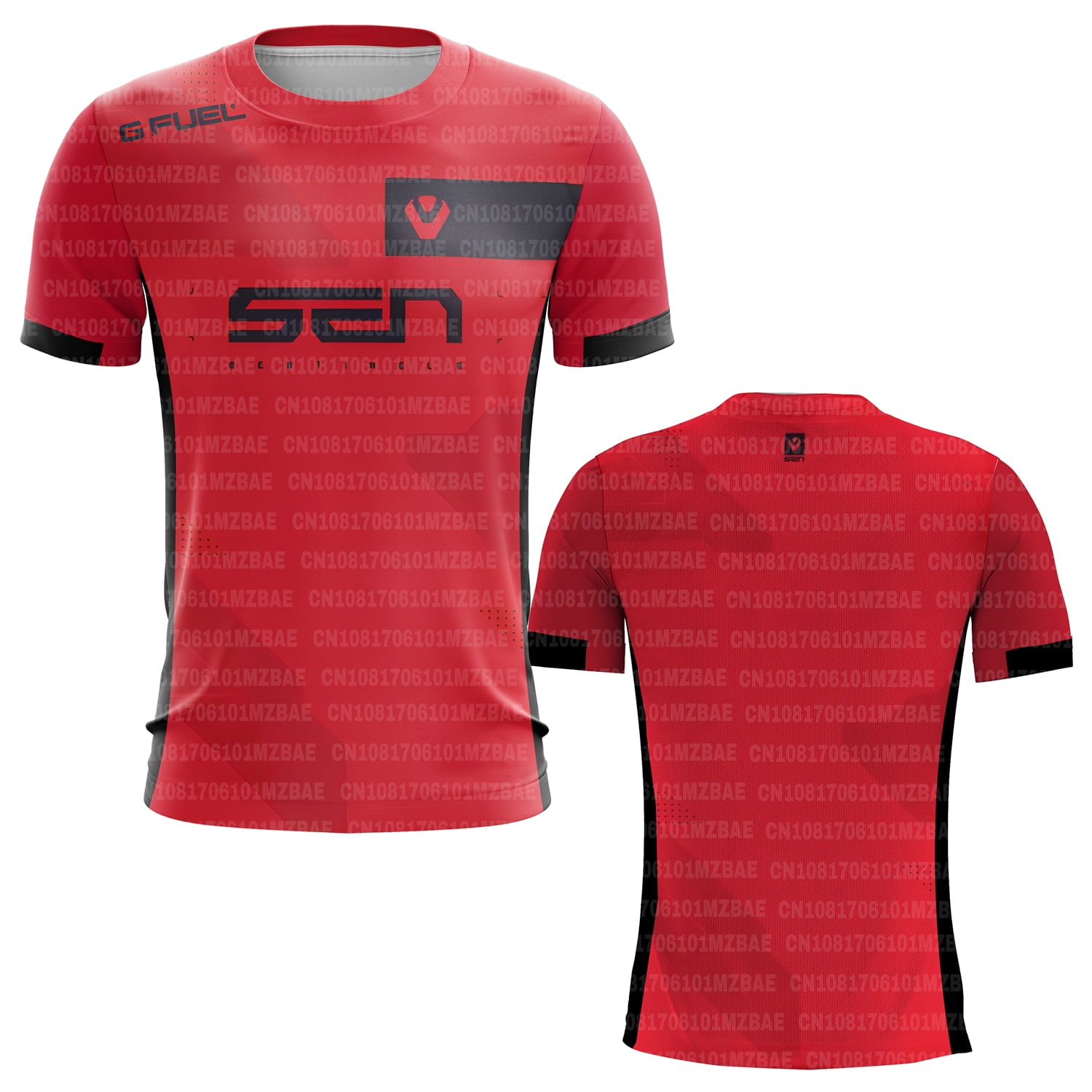 Sentinels 2024 Esports Team Men's Jersey Summer Sports Short
