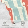 thumbnail image 5 of Yayeee 2 Pack Hand Towels for Bathroom 100% Cotton 16" x 28" Soft Absorbent Kitchen Towel, Light Blue Pattern, 5 of 7