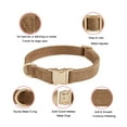 thumbnail image 6 of YUDOTE Ultra-soft Dog Collar Natural Cotton Corduroy Made for Medium Dogs with Sensitive Skin,Coffee Brown, 6 of 8