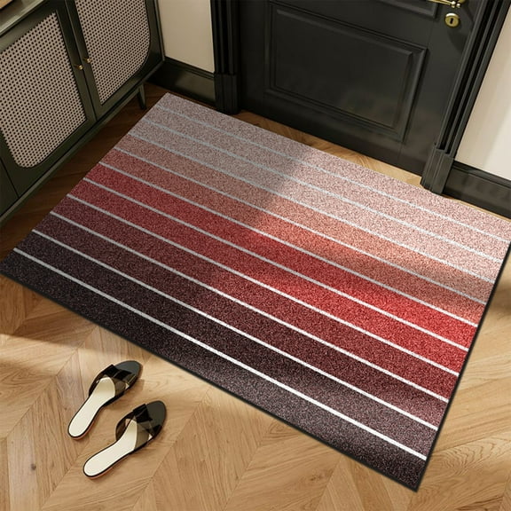 Bathroom Rugs QTOCIO Entrance Door Carpet Polyester Carpet Bathroom Absorbent Toilet Door Mat Non Slip Easy To Care No Slip Mat Interior Decoration Mat