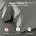 thumbnail image 5 of California Design Den 1000 Thread Count Queen Pillow Cases, 100% Cotton Sateen Weave, Soft Refined Set of 2 Standard Pillow Cases Fit Standard or Queen Size Pillows, Gray, 5 of 9