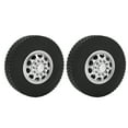 thumbnail image 4 of 2PCS 85mm Aluminum Front 10 Hole Rims with Rubber Tires for 1/14 Tractor Truck, 4 of 8