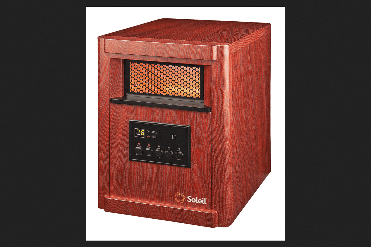 Soleil Electric Infrared Heater Thermostat Brown