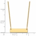 thumbnail image 3 of 14K Yellow Gold Small Polished Blank Bar Necklace (18 X 25) Made In United States -Jewelry By Sweet Pea, 3 of 6
