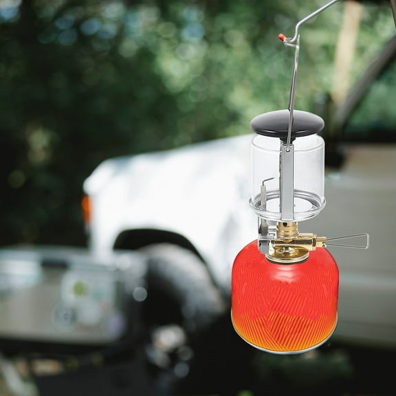 HEMOTON 1 Set of Camping Lamp Gas Powered Light Outdoor Tent Lamp Camping Illumination Supply