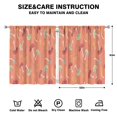 thumbnail image 2 of Mushroom Curtains-Blackout Curtains Bedroom Decor Living Room Darkening Grommet Window Drapes 2 Panels Set 53x63 inch, 2 of 2