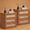 Brown, variant on LELELINKY Rattan Nightstand with 3 Drawers, 23" Wide Boho Bedside Table for Adult Bedroom, Living Room, Brown