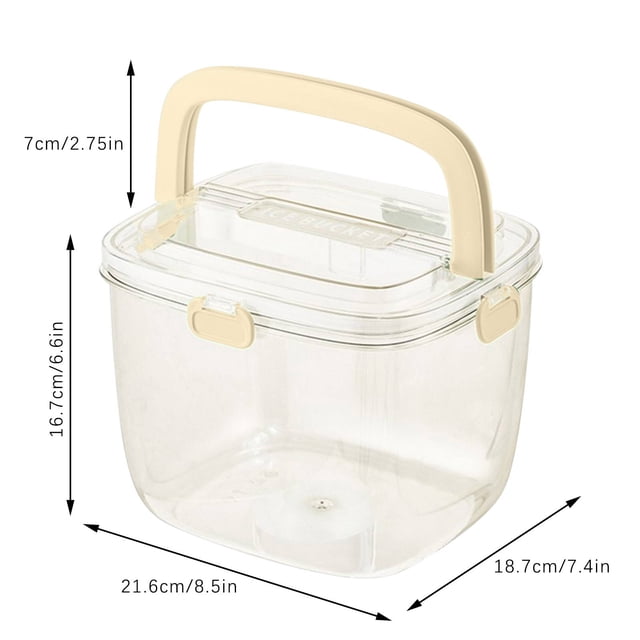 Fruit Basket With Lid For Kitchen Counter And Outdoor Use 12 In Diameter Portable Ice Bucket For Parties Champagne And Vegetable Storage