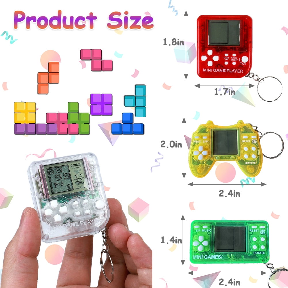 18Pcs Video Game Consoles Party Favors for Kids,Mini Game Console Keychain for Kids Boys Birthday Supplies Gaming Party Favors Classroom Prizes