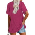 thumbnail image 2 of Sherrylily Women Loose T Shirts Short Sleeve Soft Shirts Summer Casual Tops with Pocket, 2 of 3
