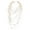 White, variant on Lightweight Fashion Jewelry Hand Strung Bead Necklace Versatile Design Neck Chain For Casual or Formal Occasion