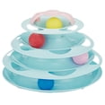 thumbnail image 1 of Cat Toy Roller Track 4 Layer Nonslip Detachable Puzzle Kitten Toy Cat Ball Tower, 1 of 10